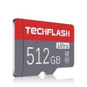Nuiflash Micro SD Card, 512GB, Class 10