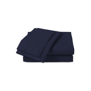 Color Sense 100% Cotton Lightweight Percale Weave Sheet Set - Navy