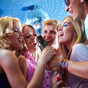 Core Innovations Wireless Bluetooth Karaoke Microphone with Built-in Hi-Fi Stereo Speakers, HD Recording, Portable Rechargeable, Black, KRMC100