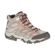 Merrell Women's Moab 3 Mid Waterproof Hiking Boots, Pig Suede Leather, Breathable Mesh, Vibram TC5+ Outsole, Size 7, J035848Z