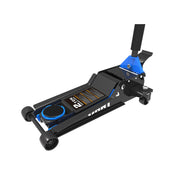 Hart Heavy Duty 2 Ton Hydraulic Garage Jack, Dual Piston System, 18 in Maximum Lift, Blue