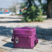 RTIC 15-Can Soft Cooler, Collapsible, Red, 16 Qt, with Removable Stainless Steel Bottle Opener