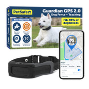 PetSafe Pif00-18096 Guardian GPS 2.0 Dog Fence + Tracking Wireless Dog Fence with Reliable Dual Frequency GPS Tracking Smaller Collar