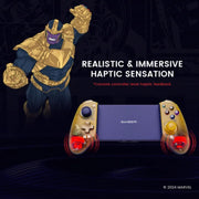 GameSir G8 Plus Thanos Edition Bluetooth Wireless Mobile Gaming Controller 3.5mm Audio, Jack Gold