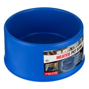 Farm Innovators Heated Pet Water Bowl, 60 Watt, Advanced Thermostatic Control, Blue, 1.5 Gallon Capacity, Large Dogs and Cats, P-60B