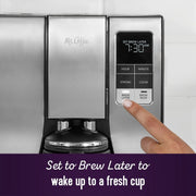 Mr. Coffee 10-Cup Programmable Coffee Maker with Optimal Brew Technology, Stainless Steel Thermal Carafe, Strong Brew Selector, Brew Later Feature, 2150023