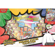 Pokemon Mega Evolution Ascended Heroes Premium Poster Collection with Foil Promo Card, 10 Booster Packs, Double-Sided Poster, 10-10302-120