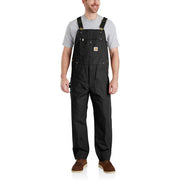 Carhartt Heavyweight Cotton Duck Bib Overalls for Men - Black - 32x36