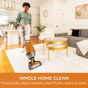 Kenmore Intuition Upright Vacuum Cleaner, Bagged, Pet Friendly, Lift-Up Canister, No Touch Bag Technology, AllergenSeal HEPA Filter, 11 in Cleaning Path, Orange, BU4019