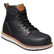 Keen Utility San Jose Aluminum-Toe Work Boots for Men - Black/White - 10M