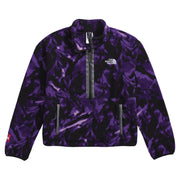 The North Face Fleeski Quarter-Zip Pullover for Ladies - Peak Purple 3D Summit Mesh Print - L
