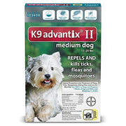 Bayer 5461618 K9 Advantix II, Medium Dogs, 11 to 20-Pound, 6-Month 98-100%