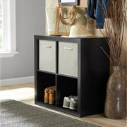 Better Homes & Gardens BHD036118664013 4-Cube Storage Organizer, Solid Black