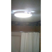 Homewerks Bathroom Ventilation Fan with LED Light and Brushed Nickel Trim