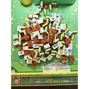 Golf Master American Mahjong Set, 160 Four-Layer Acrylic Tiles, Two-Tone Design, Storage Bag Included