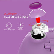 GameSir G7 SE Wired Gaming Controller, Purple, Hall Effect Joysticks and Triggers, Pulse Vibration, 3.5mm Audio Jack, USB Plug-and-Play, Compatible with Xbox Series X|S, Xbox One, Windows 10/11, GSG700SE-3EN