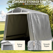 Walsunny BP10-GR Storage Shelter 6X6 ft Tent Outdoor Portable Shelter Shed for Motorcycle