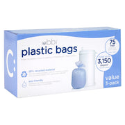Ubbi 10086 Plastic Bags, 75 Pack, 3 Count