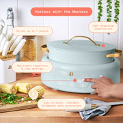 Made By Gather Beautiful 10-in-1 6 Qt Electric Multi-Cooker with 7 Preset Functions Hydrangea 29453