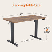 Innovar Electric Standing Desk, 48 Inch, 24