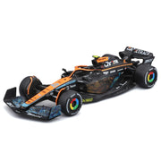 Bburago Formula 1 McLaren Die-Cast Model Car Set, 7 Vehicles, 1/43 Scale, Display Stand Included, Multi-Color, 38169