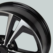 Onesaimei 18x7.5 Alloy Wheel Rim Black, 5x114.3mm Lug Pattern, 66.1mm Center Bore, 43mm Offset for Nissan Sentra SR 2020-2022