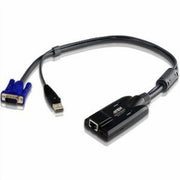 ATEN KA7170 USB KVM Adapter Cable with Auto Signal Compensation, Black
