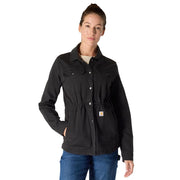 Carhartt TENCEL Fiber Series Relaxed-Fit Canvas Coat for Ladies - Black - S