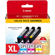 Canon Ink 0319C005 CLI-271 XL 3 Ink Value Pack