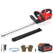 UNTIMATY Cordless Hedge Trimmer, 21V, 22-Inch Double-Sided Dual-Action Carbon Steel Blade, 3.0Ah Lithium Battery, Lightweight 5 lbs, Ergonomic Handle, Includes Charger and Accessories