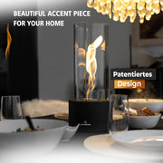 Glanzfeuer CF-Tornado bk EAST FLAME Tornado Tabletop Fire Pit 60-90 Mins Burning, Black