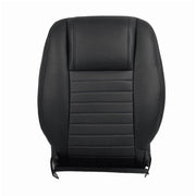 SHTLYH Front Seat Covers, Premium Perforated Black Leather, Complete Front Set for 2005-2009 Ford Mustang GT Convertible Coupe V8