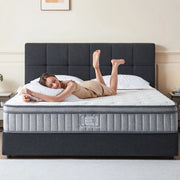 IEI 10 inch Memory Foam Mattress in a Box with Spring, Full