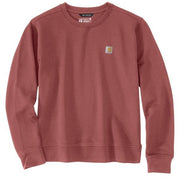 Carhartt Women's TENCEL Fiber Series Crewneck Sweatshirt, Relaxed Fit, Barnwood, Large, 106179-RB3-L