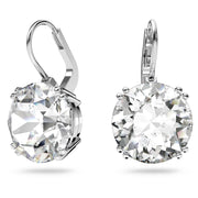Swarovski Millenia White Earrings, Dazzling Round-Cut Crystals, Rhodium-Plated, Lightweight, Elegant Design, 5628351