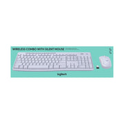Logitech Wireless Keyboard and Mouse Combo with Ambidextrous Optical Mouse, Lilac, 33 ft Wireless Range