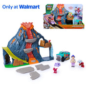 PAW Patrol Super Lava Blast Volcano Playset with Exclusive Humdinger Figure, Mining Vehicle, Lights and Sounds, 4 Action Figures, Dinosaur Toys for Kids 3+, 6076492