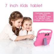 CUPEISI Kids Tablet, 7 Inch IPS HD Display, Android 12, 1.5GHz Quad-Core Processor, 4GB RAM, 32GB Storage, Dual Cameras, Parental Controls, Shockproof Case