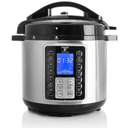 Moss & Stone Electric Pressure Cooker, 6 Quart, Stainless Steel, 14-in-1 Multi-Use Cooker with Large LCD Display