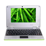 Goldengulf 7 Inch Portable Mini Laptop PC, Android 12, Quad Core 1.5GHz, 2GB RAM, 32GB Storage, WiFi, Built-in Camera, Green, GG-7-A133