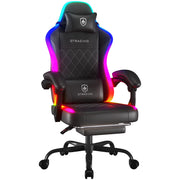 GTRACING GTW-800-BLACK RGB Ergonomic Gaming Chair with Massage, Black