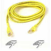 Belkin Cat5e Patch Cable, Snagless Design, Yellow, 5 ft, A3L791-05-YLW-S