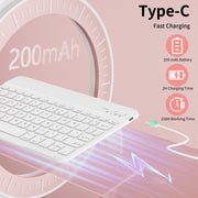 SZPSGC iPad Case with Magnetic Detachable Bluetooth Keyboard, Soft TPU Back Cover, Pencil Holder, Adjustable Viewing Angles for iPad 11th Gen 11 in and 10th Gen 10.9 in