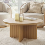 Better Homes & Gardens BHS336249972017 Lillian Fluted Coffee Table, Natural Pine Finish