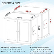 The Refined Feline ERLB-XL-SK Refined Litter Box Deluxe, XLarge, Smoke, Modern Style