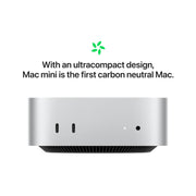 Apple Mac Mini Desktop, M4 Chip with 10-Core CPU and GPU, 24GB Unified Memory, 512GB SSD Storage, Silver