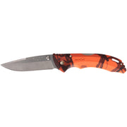 Buck Knives 285 Bantam Folding Knife, 3.1 in 420HC Steel Drop Point Blade, Mossy Oak Blaze Orange Handle, Glass-Reinforced Nylon, Removable Pocket Clip