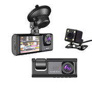 ZETA-CAM Dash Cam with WiFi, Dual Front and Interior Cameras, 170 Wide Angle, Night Vision, Motion Detection, Loop Recording, 32GB SD Card Included, 98382302