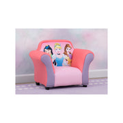 Disney Princess Upholstered Chair with Sculpted Plastic Frame by Delta Children Pink