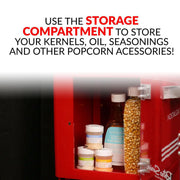 Nostalgia NRKPCRT25RR 2.5-Ounce Popcorn Cart, Red